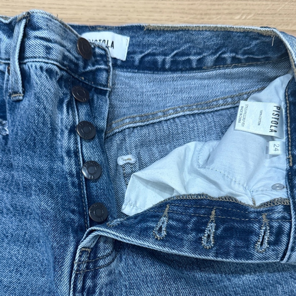 Stylish Ripped Blue Jeans - Picture 6 of 7